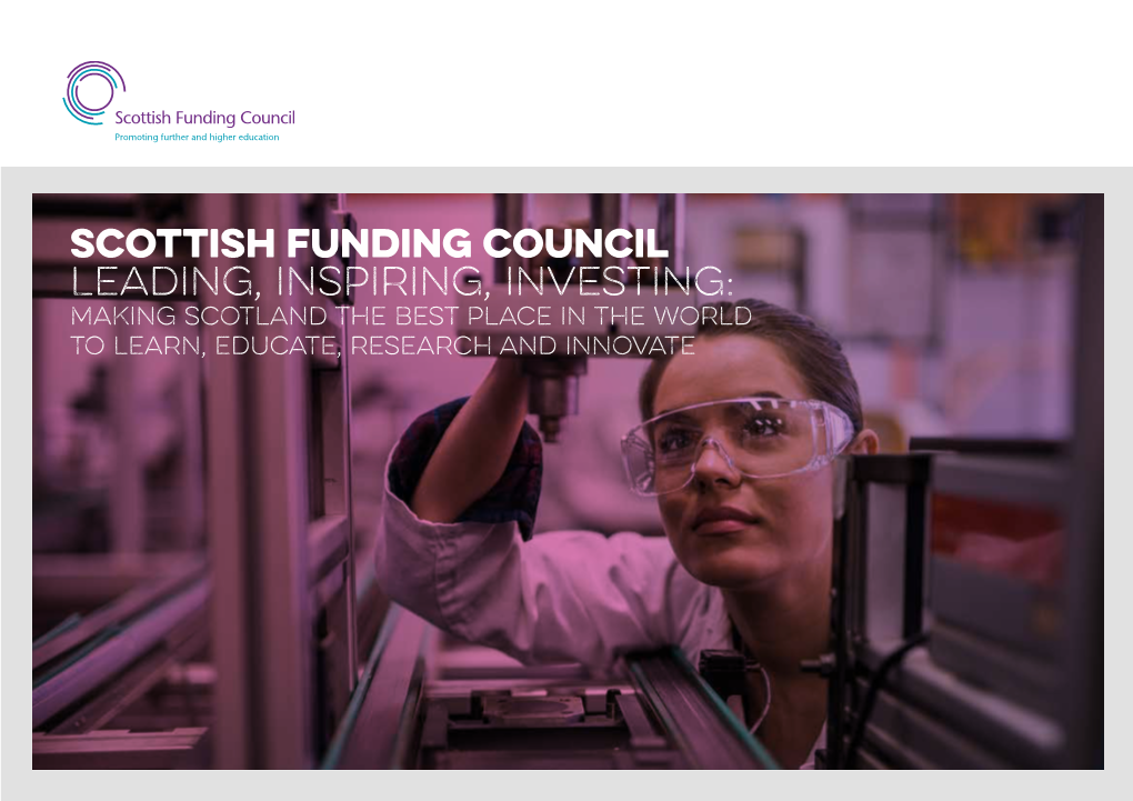 Scottish Funding Council Strategic Framework 2019-2022 Summary