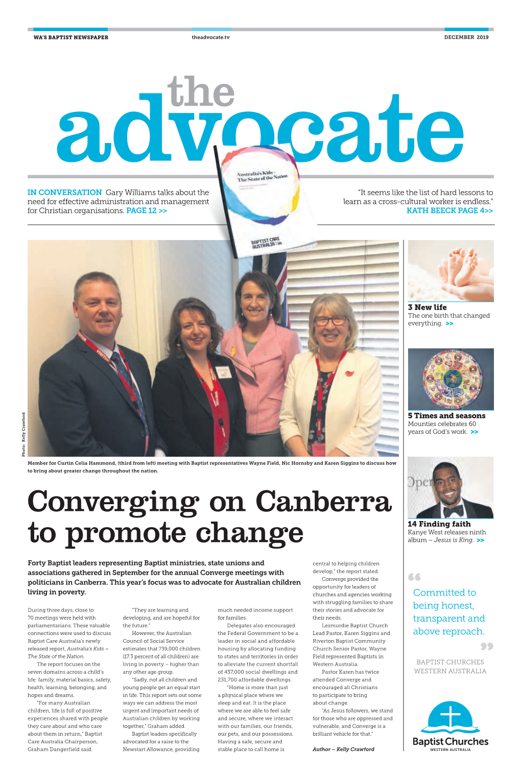 Converging on Canberra to Promote Change
