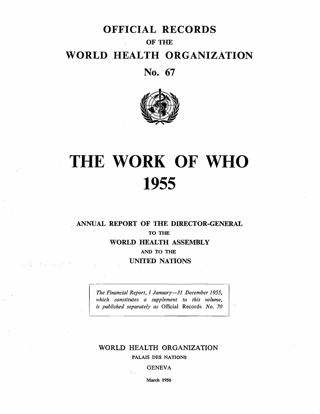 The Work of Who 1955