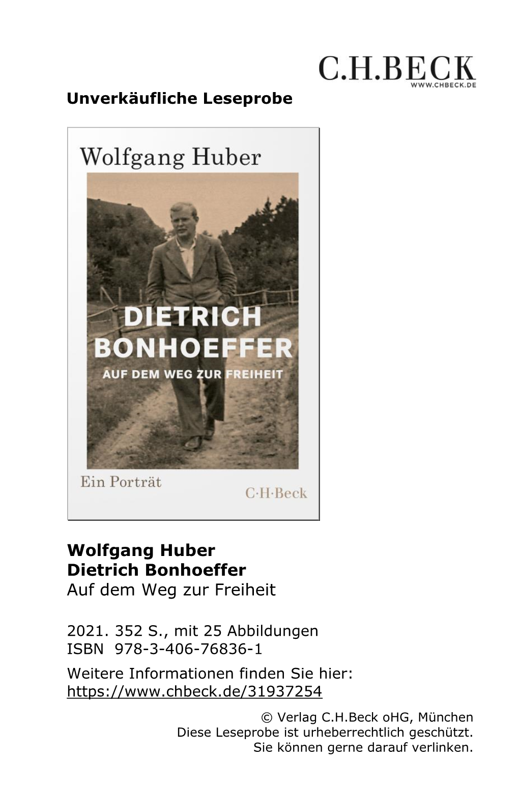 Dietrich Bonhoeffer Auf Dem Weg Zur Freiheit