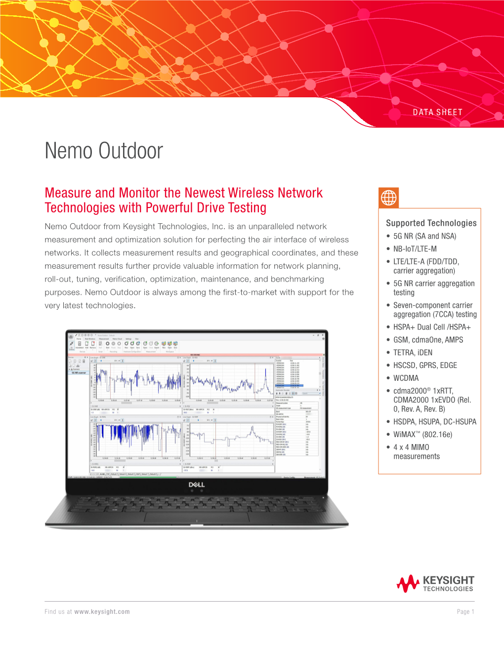 Nemo Outdoor Measure and Monitor the Newest Wireless Network
