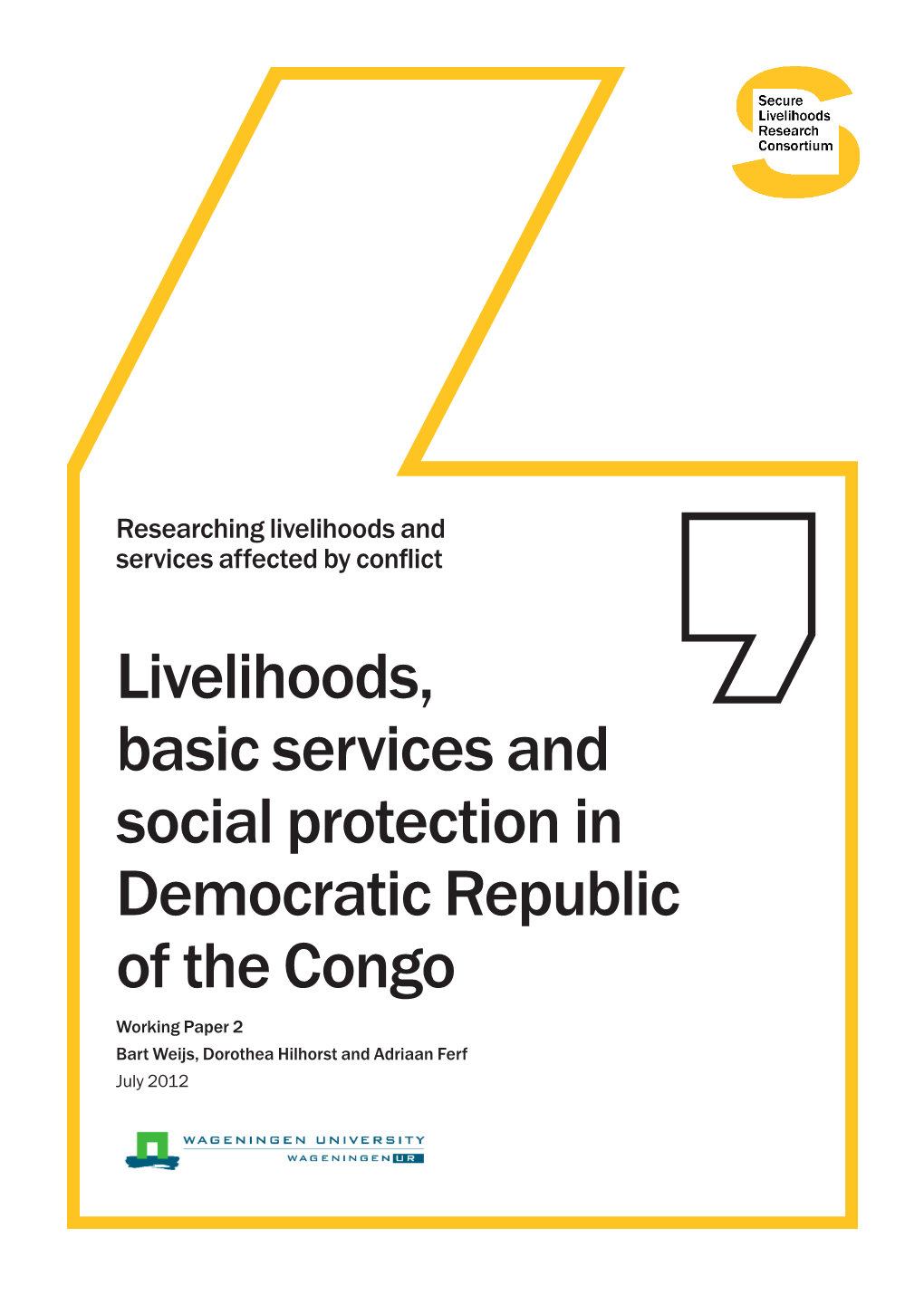 Livelihoods, Basic Services and Social Protection in Democratic Republic of the Congo