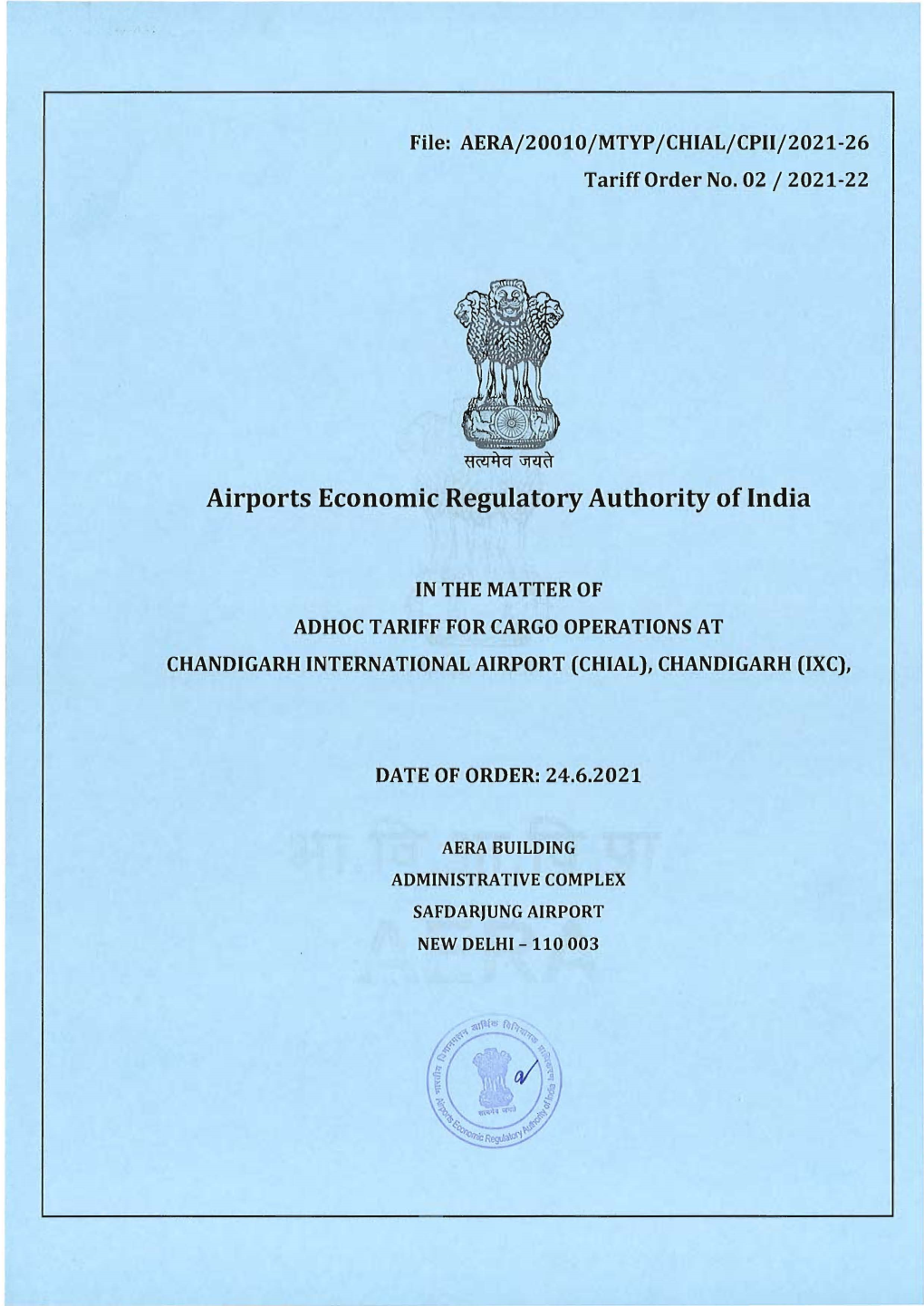 Airports Economic Regulatory Authority of India