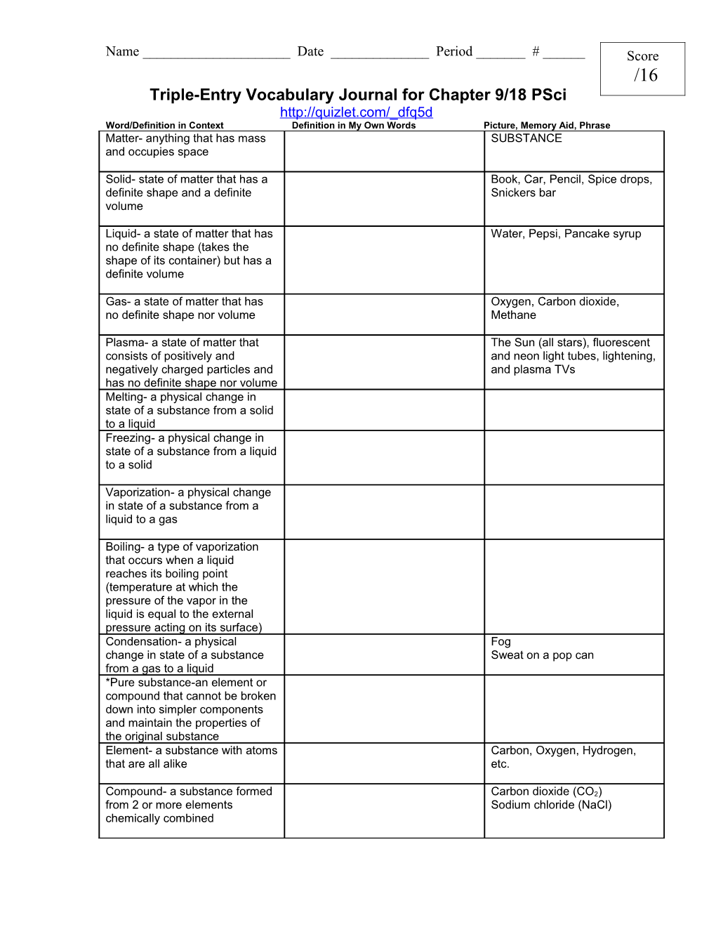 Triple-Entry Vocabulary Journal Template s1