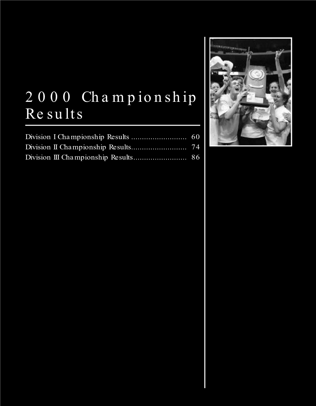 2001 NCAA Women's Volleyball Records Book