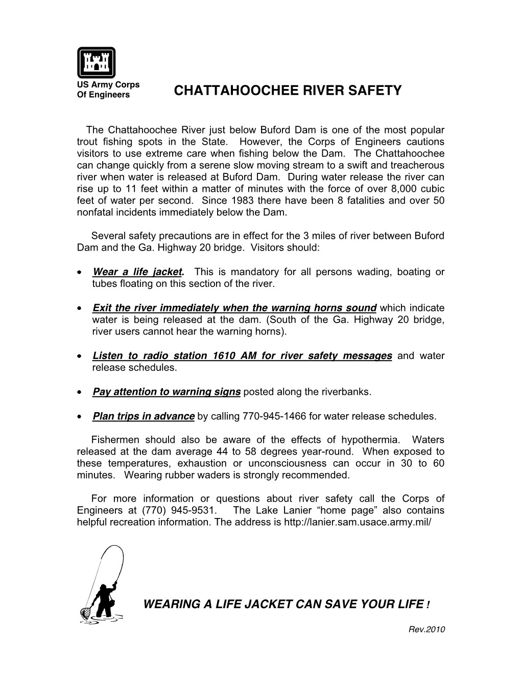 Chattahoochee River Safety
