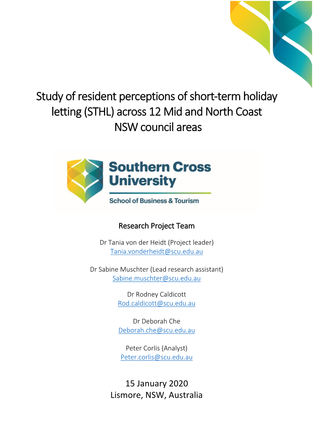 (STHL) Across 12 Mid and North Coast NSW Council Areas