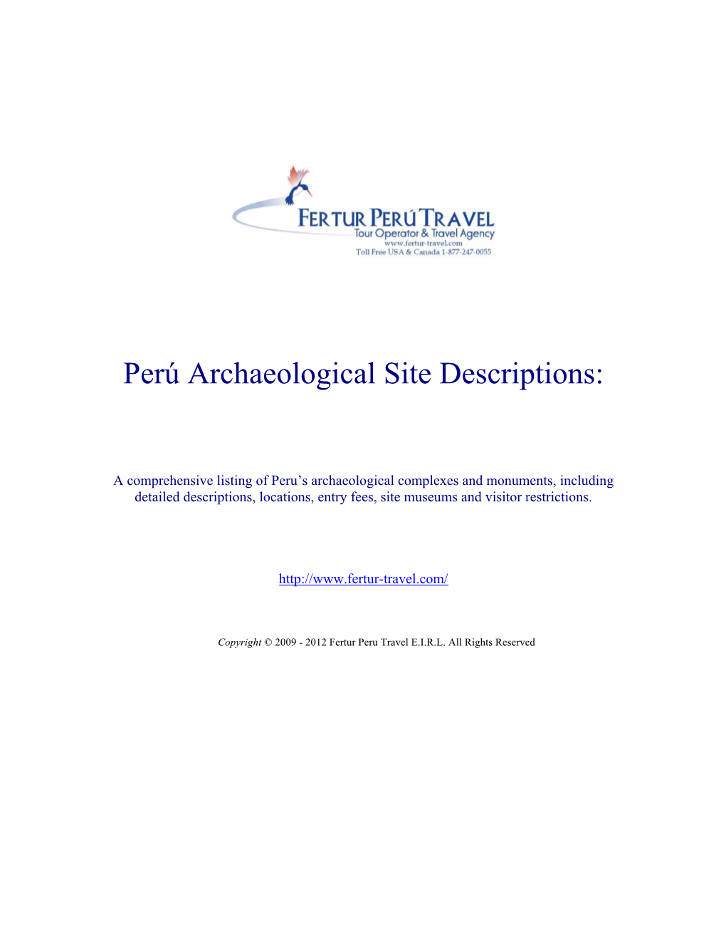 Peruvian Archaeological Site