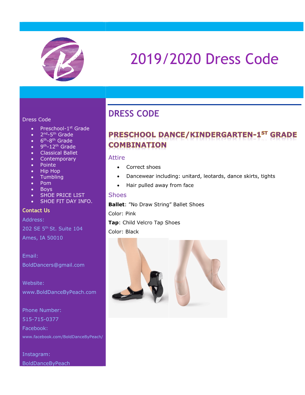 2019/2020 Dress Code