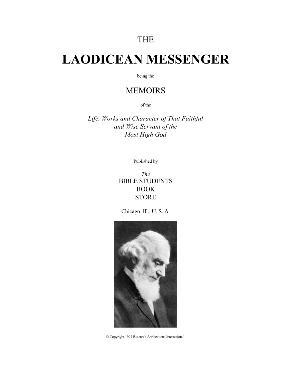 The Laodicean Messenger