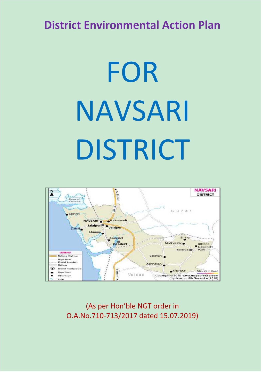 Waste Management: District Environmental Action Plan for NAVSARI DISTRICT