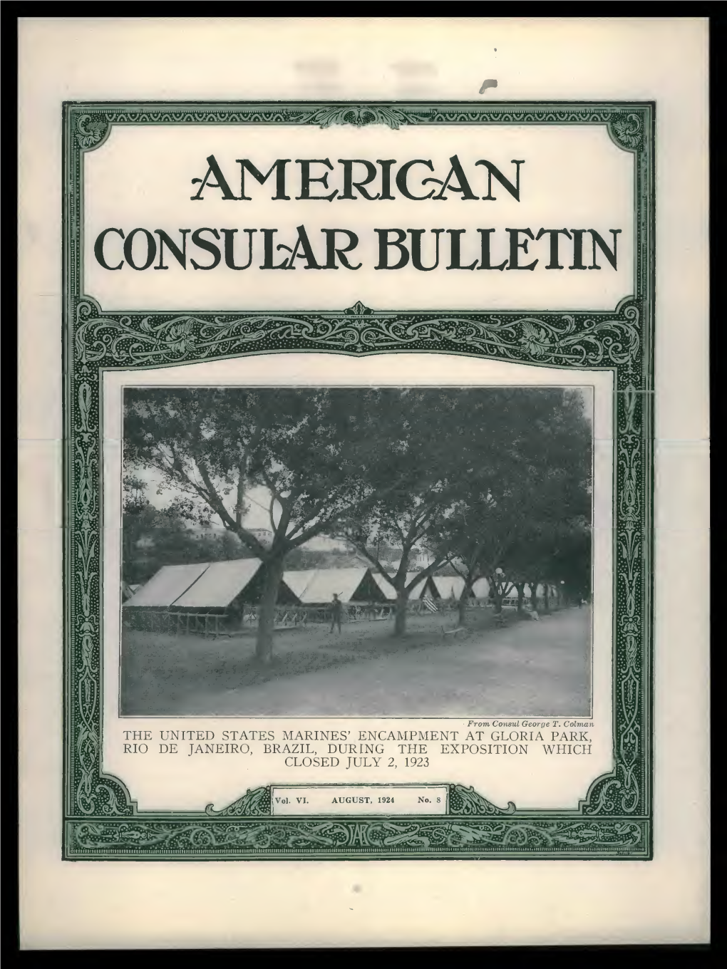 The Foreign Service Journal, August 1924 (American Consular Bulletin)