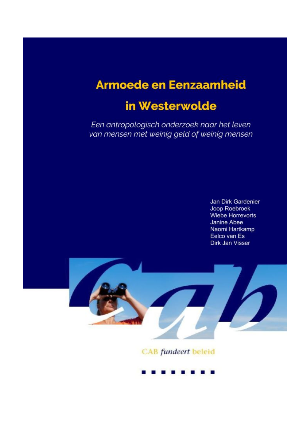 Armoede En Eenzaamheid in Westerwolde- September 2018 1 Van 56