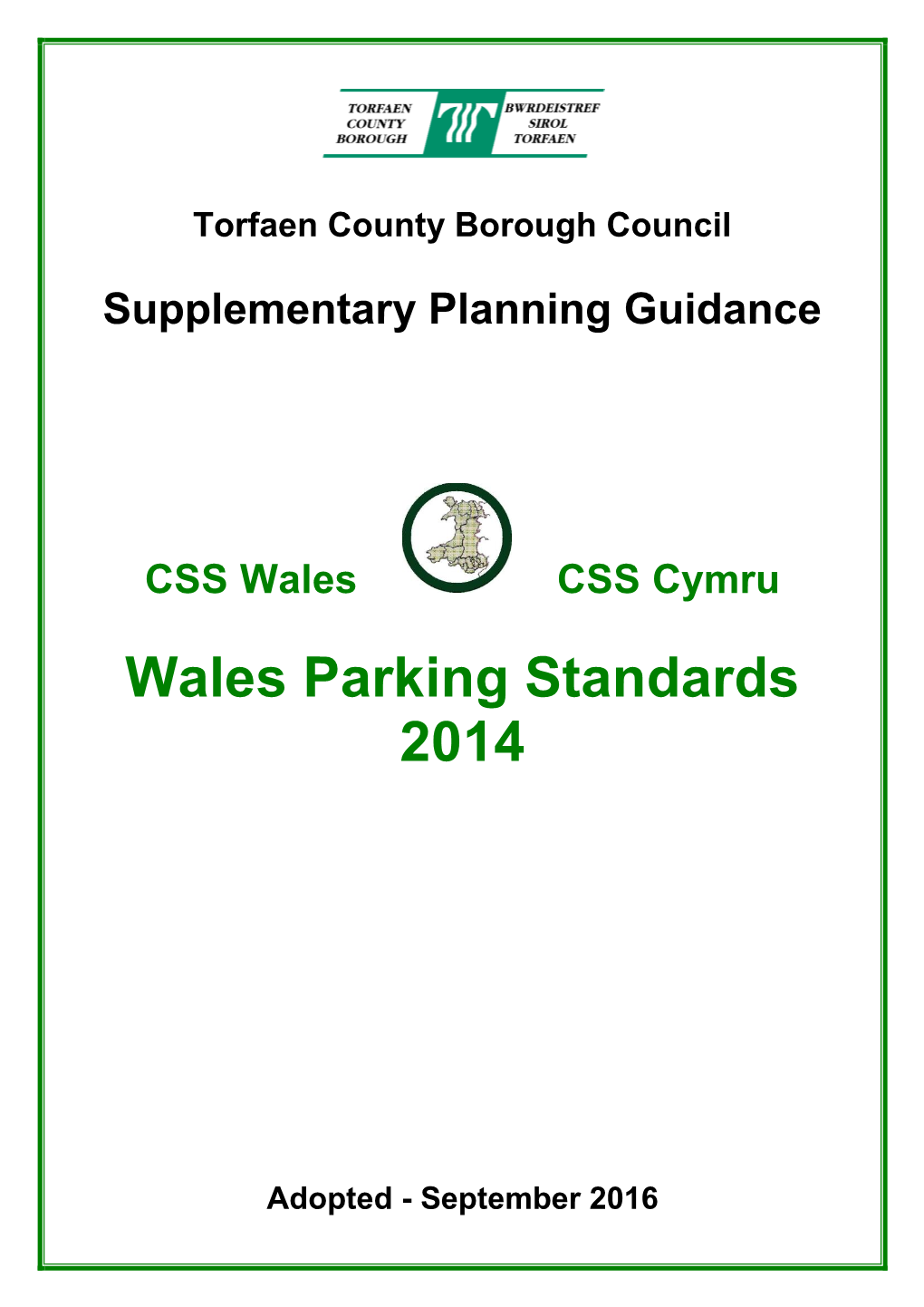 'Wales Parking Standards 2014' (2016)