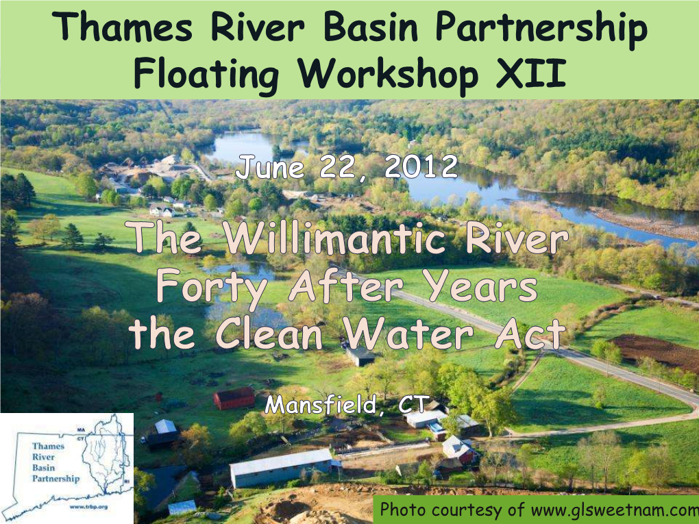 Thames River Basin Partnership Floating Workshop XII