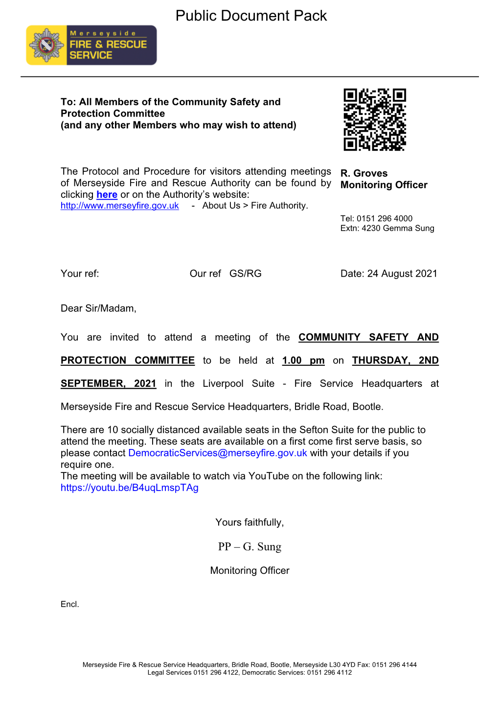 (Public Pack)Agenda Document for Community Safety and Protection Committee, 02/09/2021 13:00