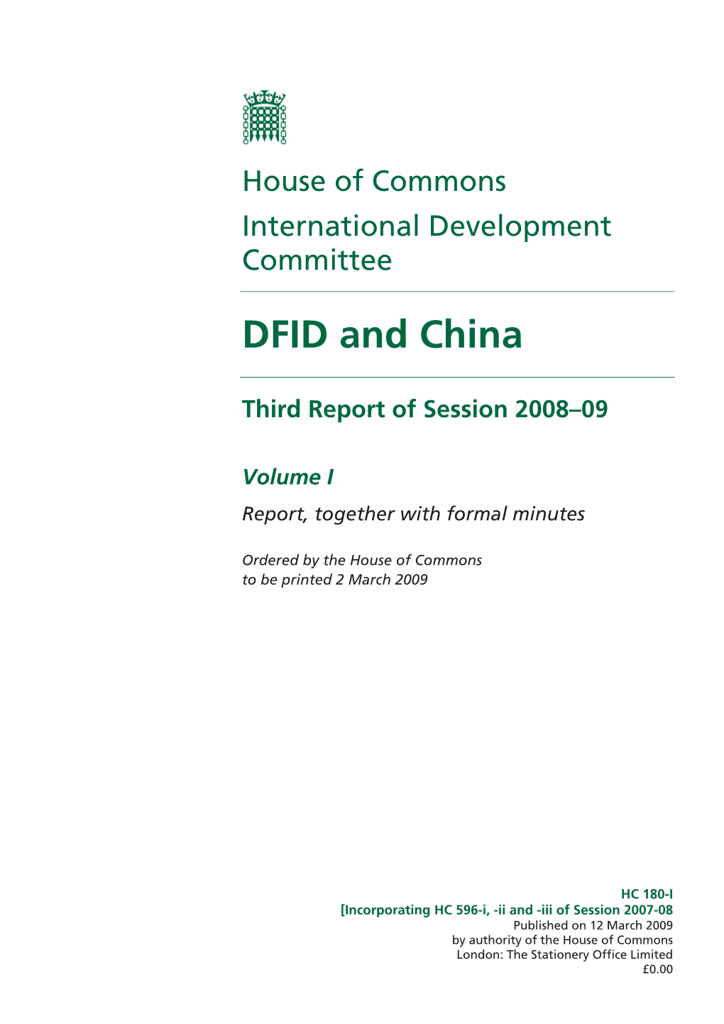 DFID and China