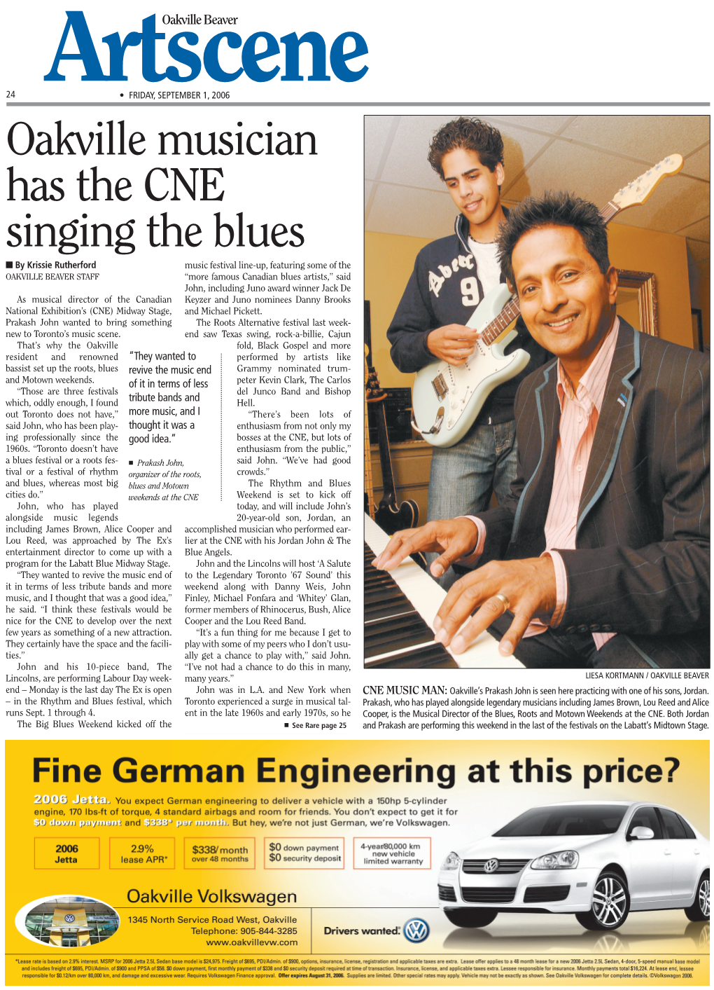 Oakville Musician Has the CNE Singing the Blues