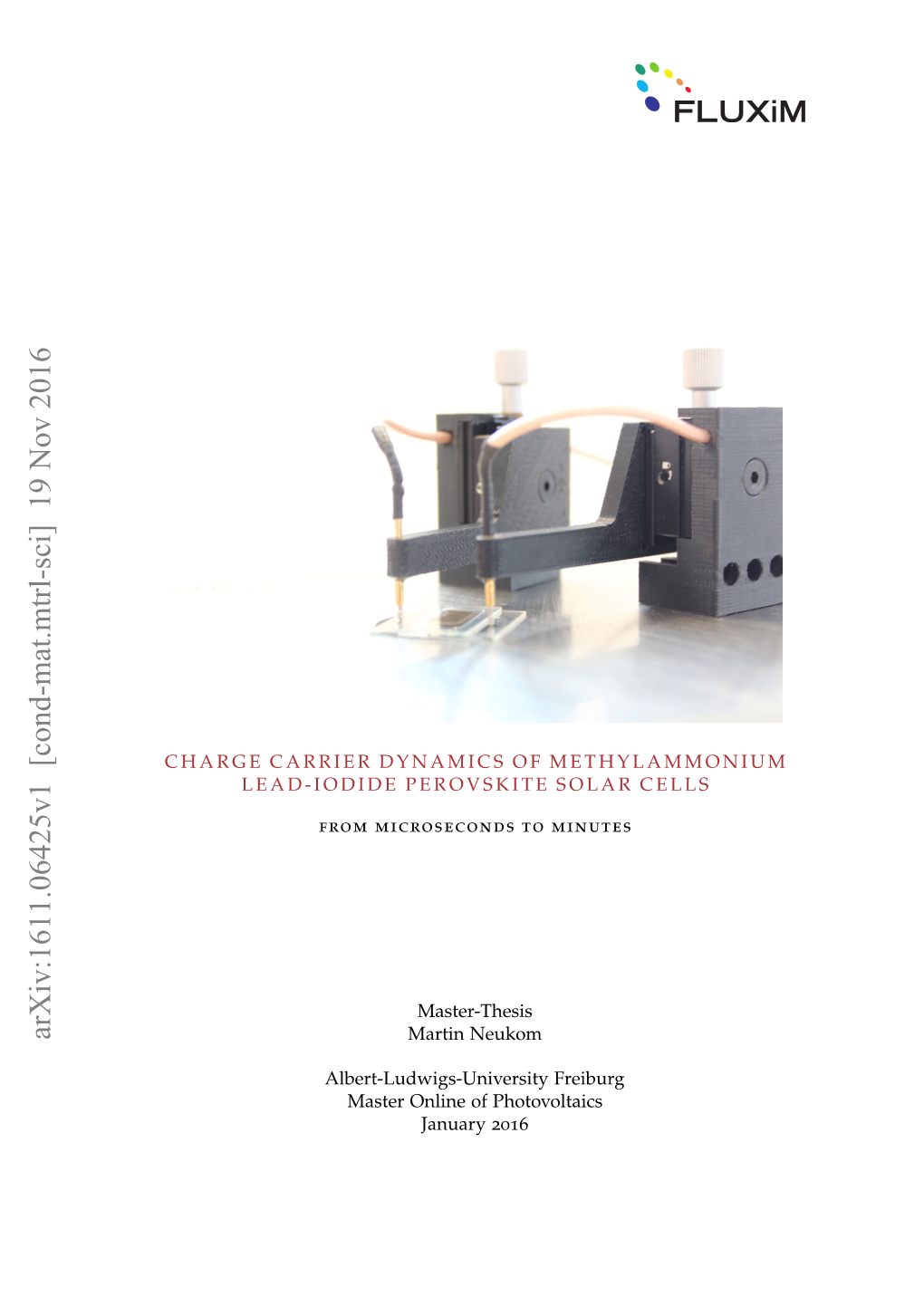 Charge Carrier Dynamics of Methylammonium Lead-Iodide Perovskite Solar Cells