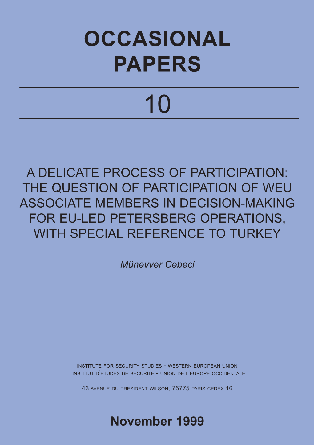 Occasional Papers 10