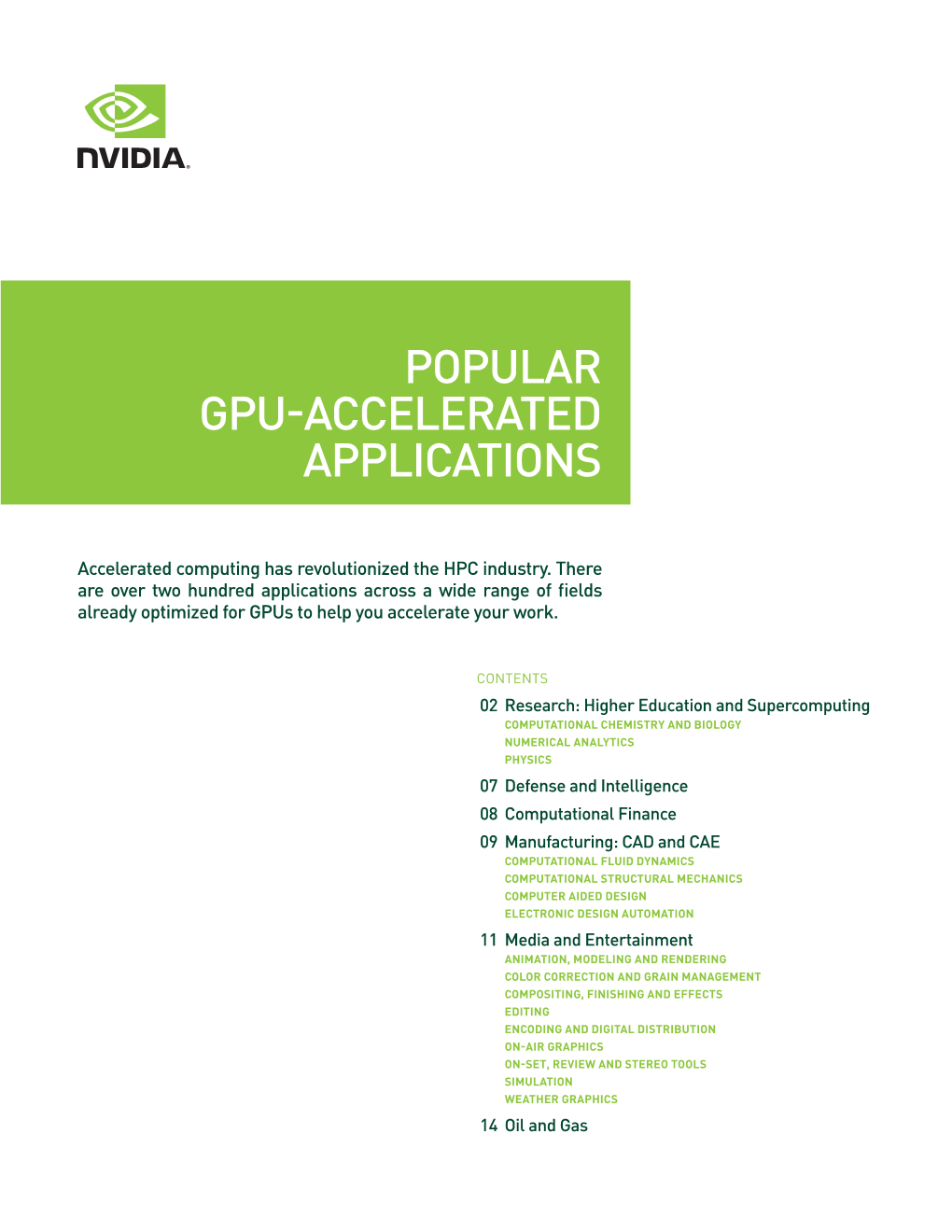 GPU Applications Catalog