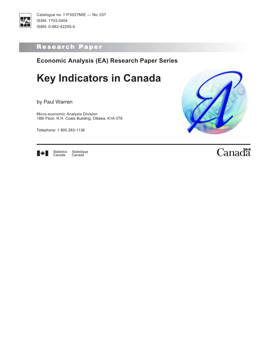 Key Indicators in Canada