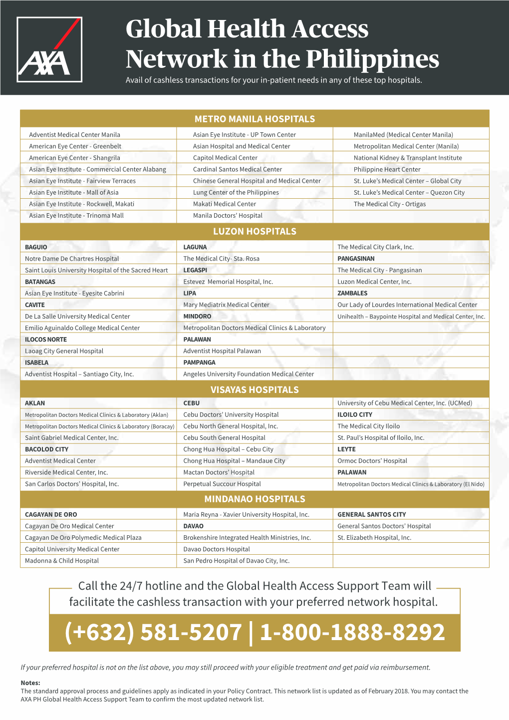 GHA-Go Cashless-Hospital List