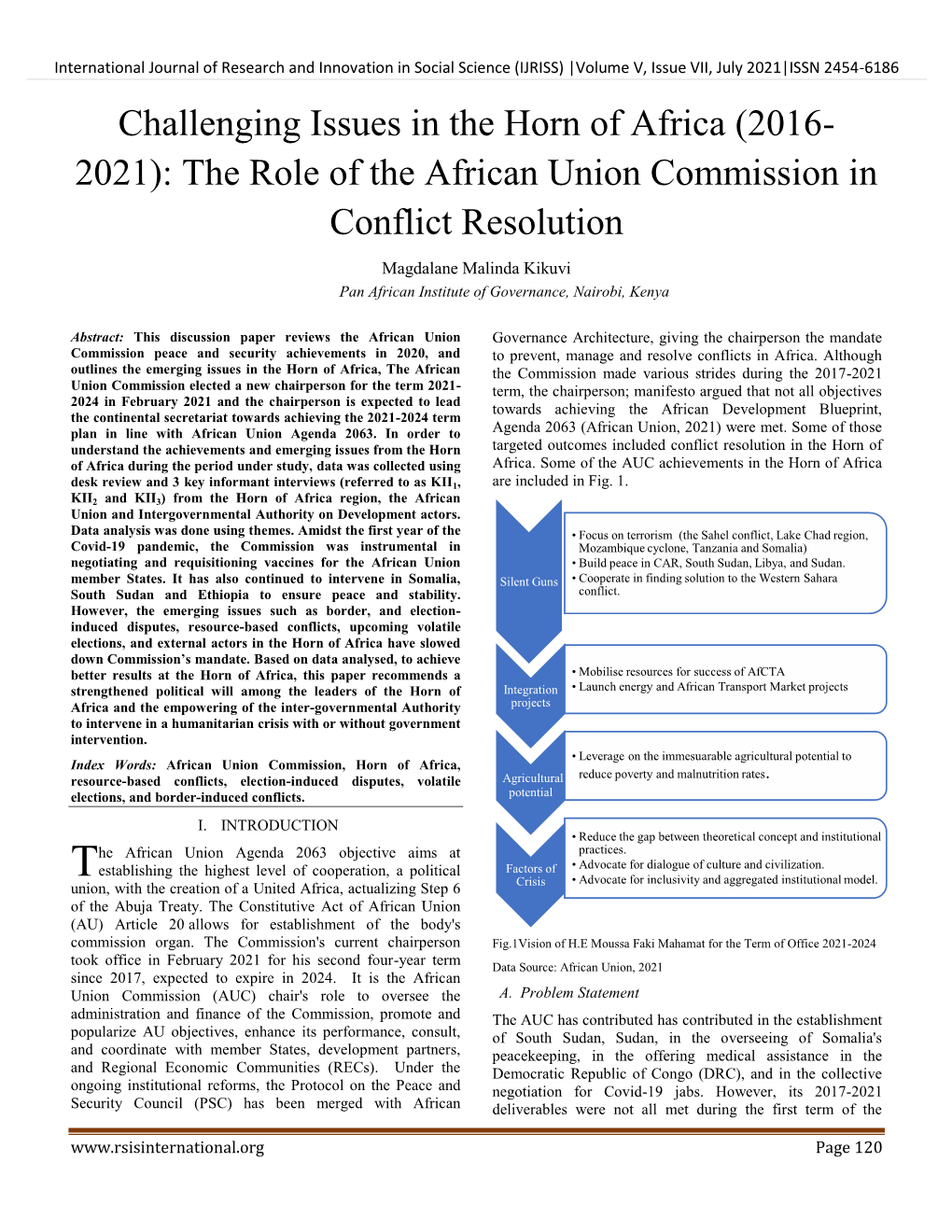 Challenging Issues in the Horn of Africa (2016-2021): the Role of The