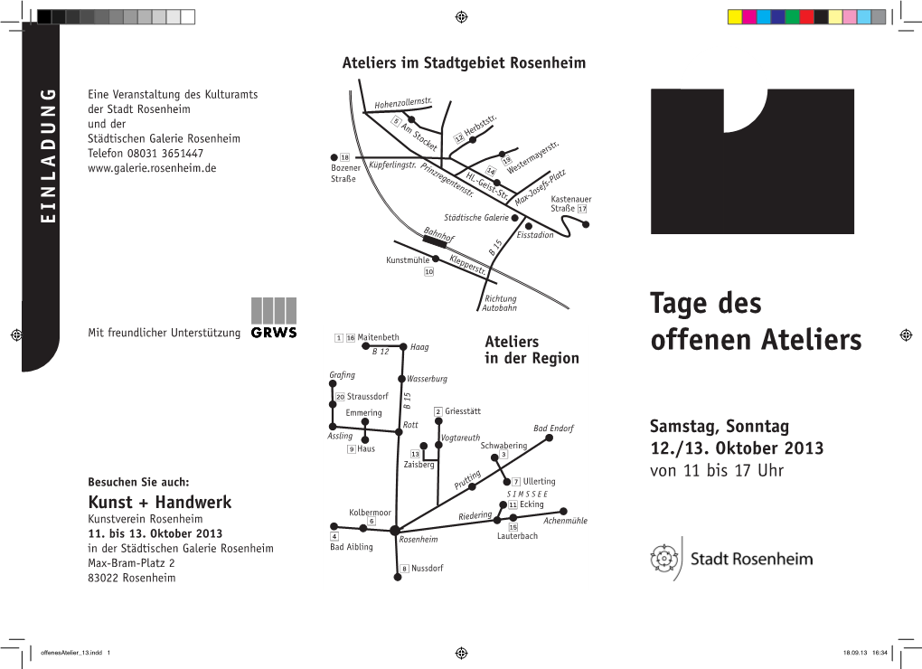 Tage Des Offenen Ateliers