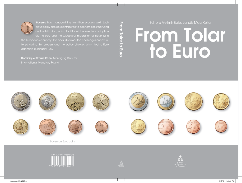 From Tolar to Euro