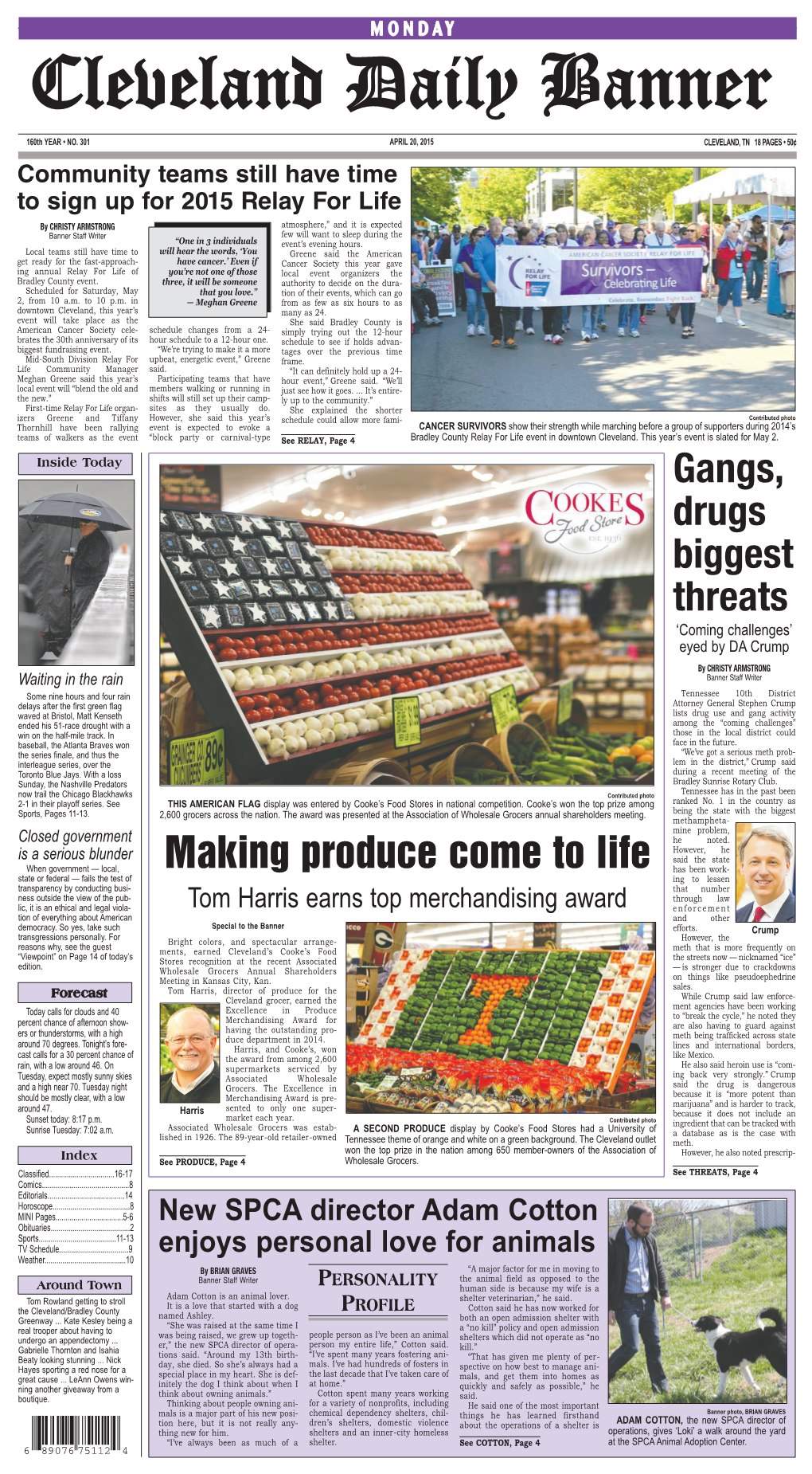 Making Produce Come to Life Gangs, Drugs Biggest Threats