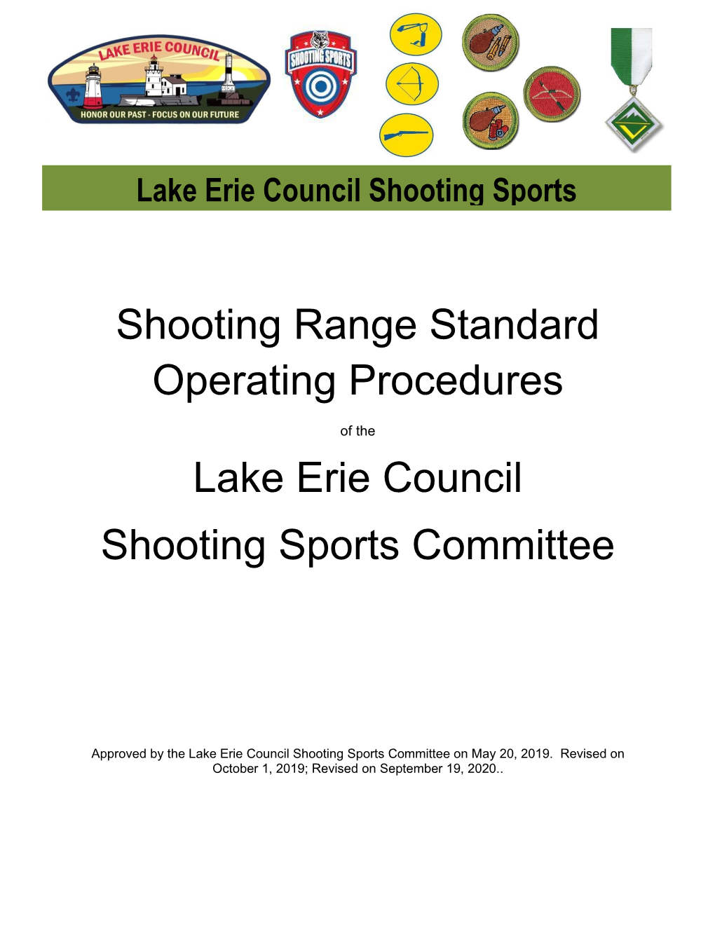 Shooting Sports Operating Procedures