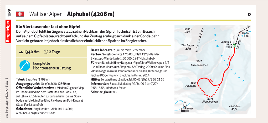 Walliser Alpen Alphubel (4206 M)