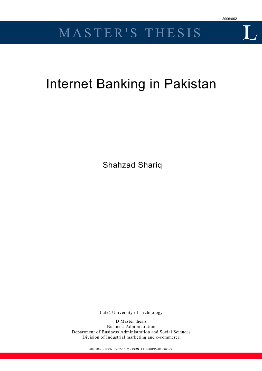 Internet Banking in Pakistan