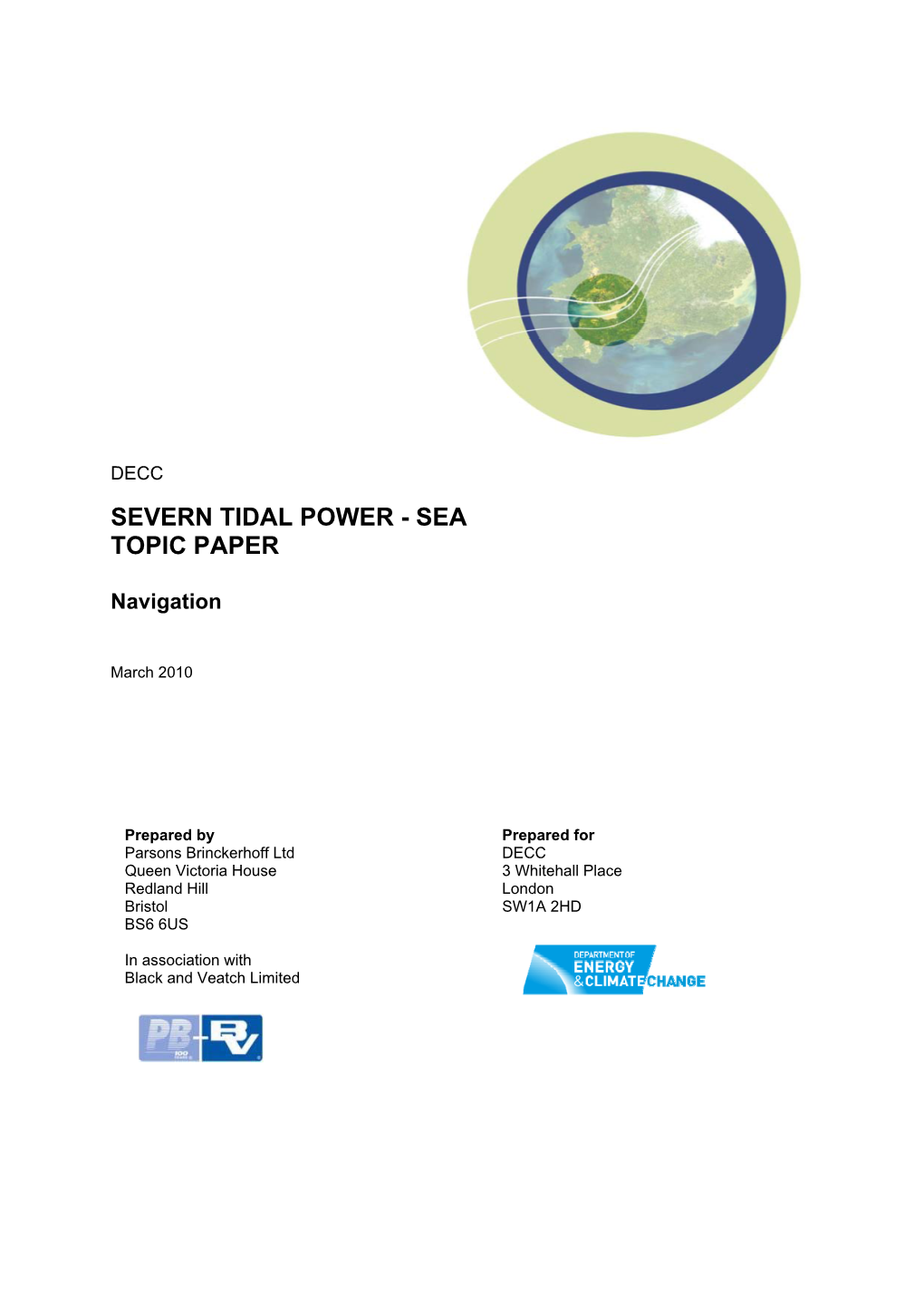 Severn Tidal Power - Sea Topic Paper