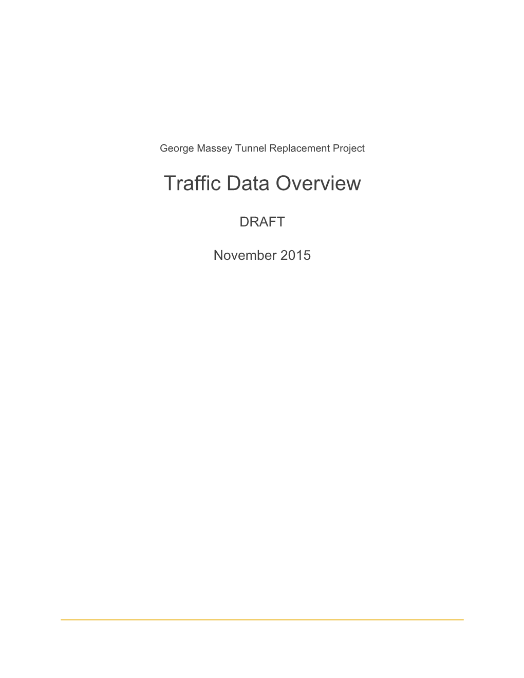 Traffic Data Overview (2015)
