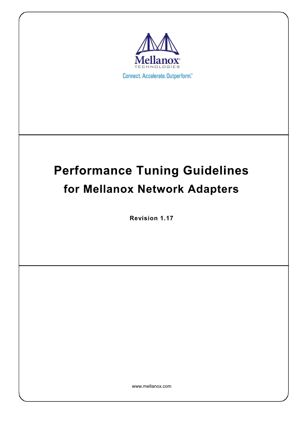 Performance Tuning Guidelines for Mellanox Network Adapters