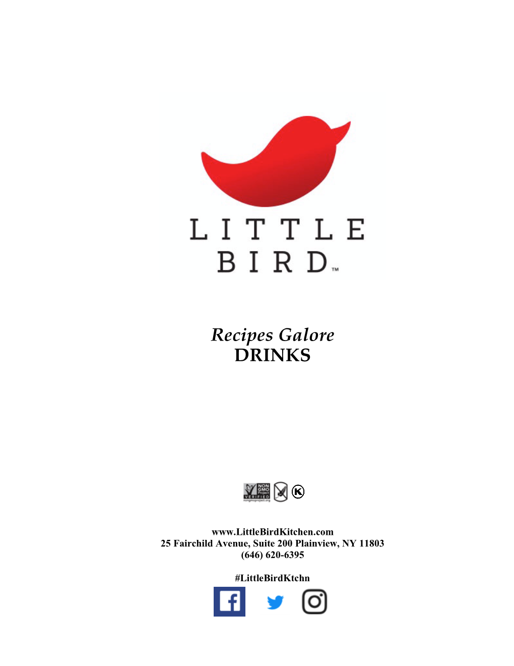 Little Bird Recipe Ebook DRINKS 5