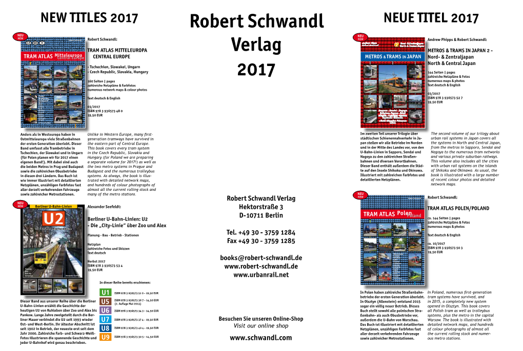 Robert Schwandl Verlag 2017