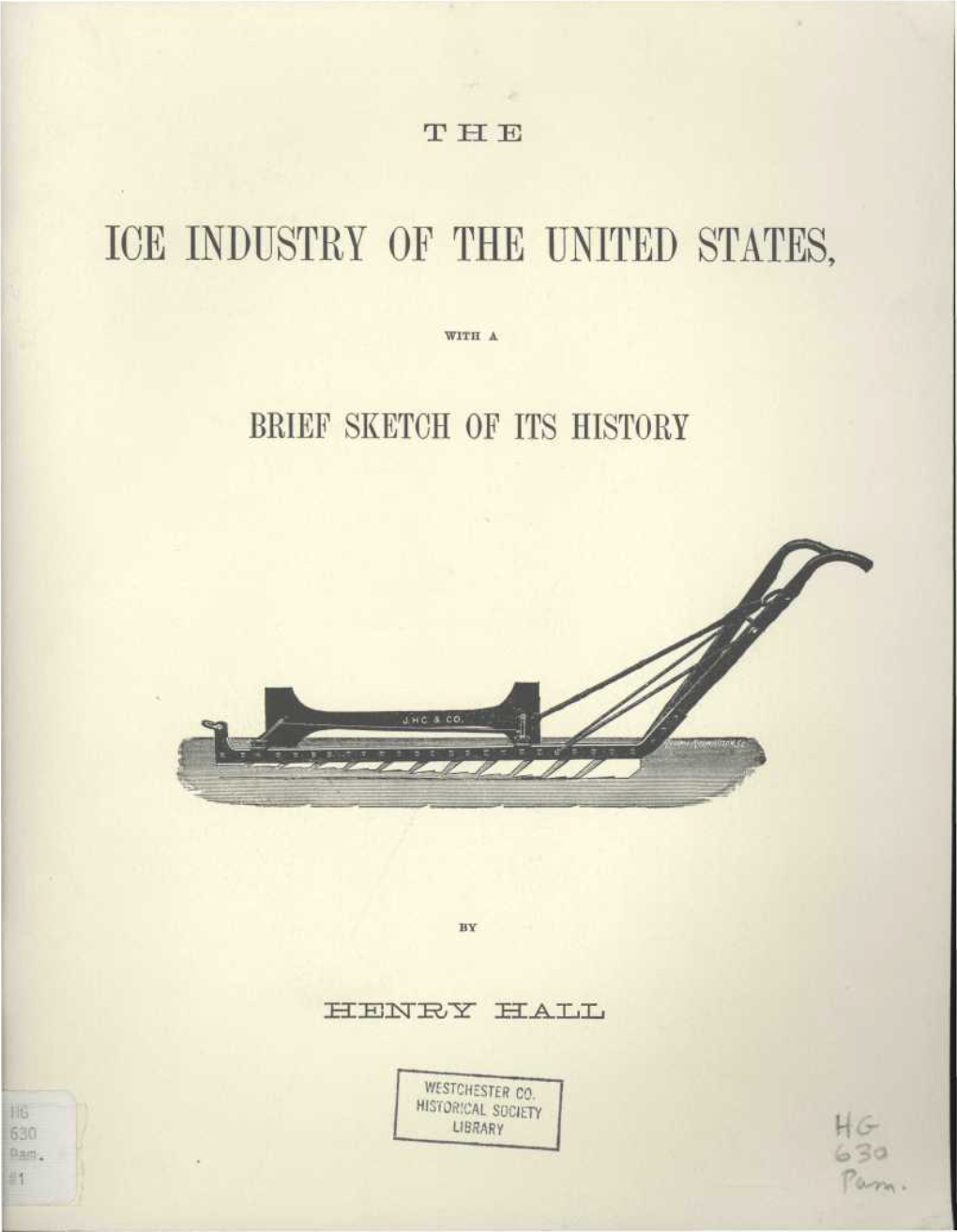 Ice Industry of the United States