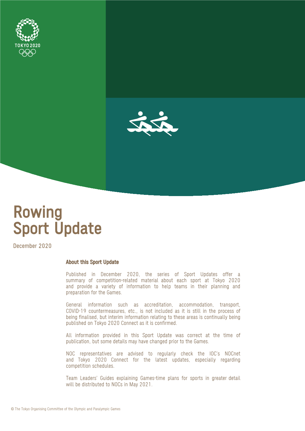 Rowing Sport Update