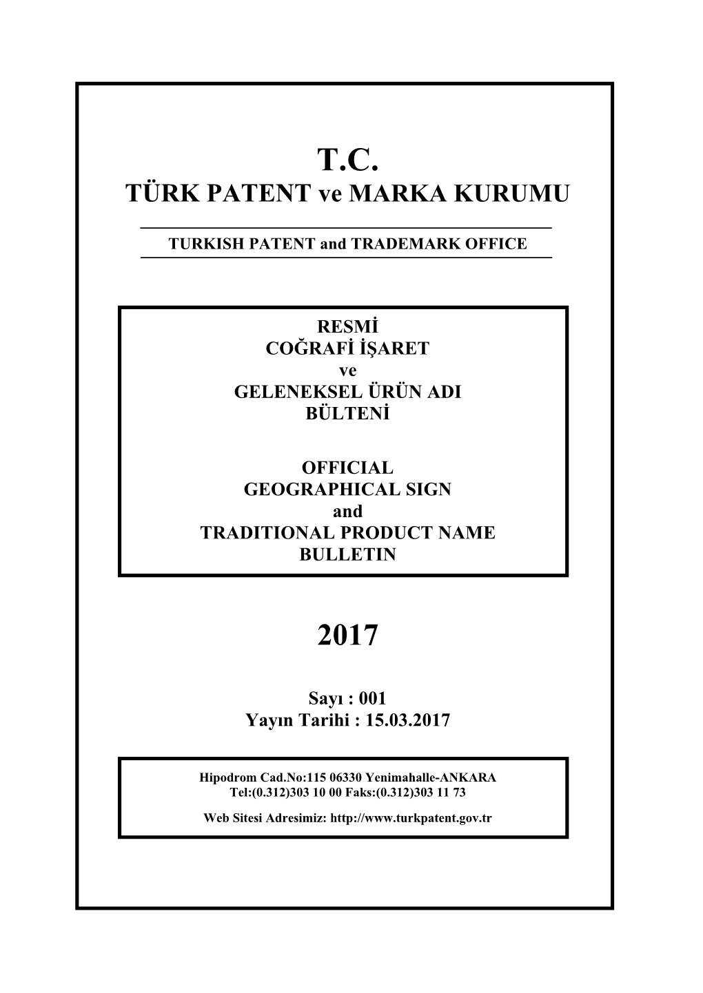 TÜRK PATENT Ve MARKA KURUMU