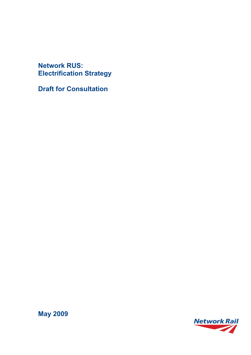 Network RUS Electrification Strategy Draft for Consultation