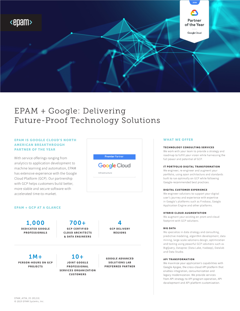 EPAM + Google: Delivering Future-Proof Technology Solutions
