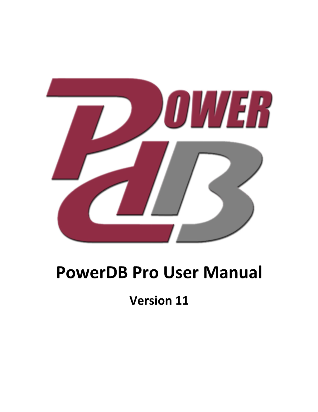 Powerdb Pro User Manual Version 11