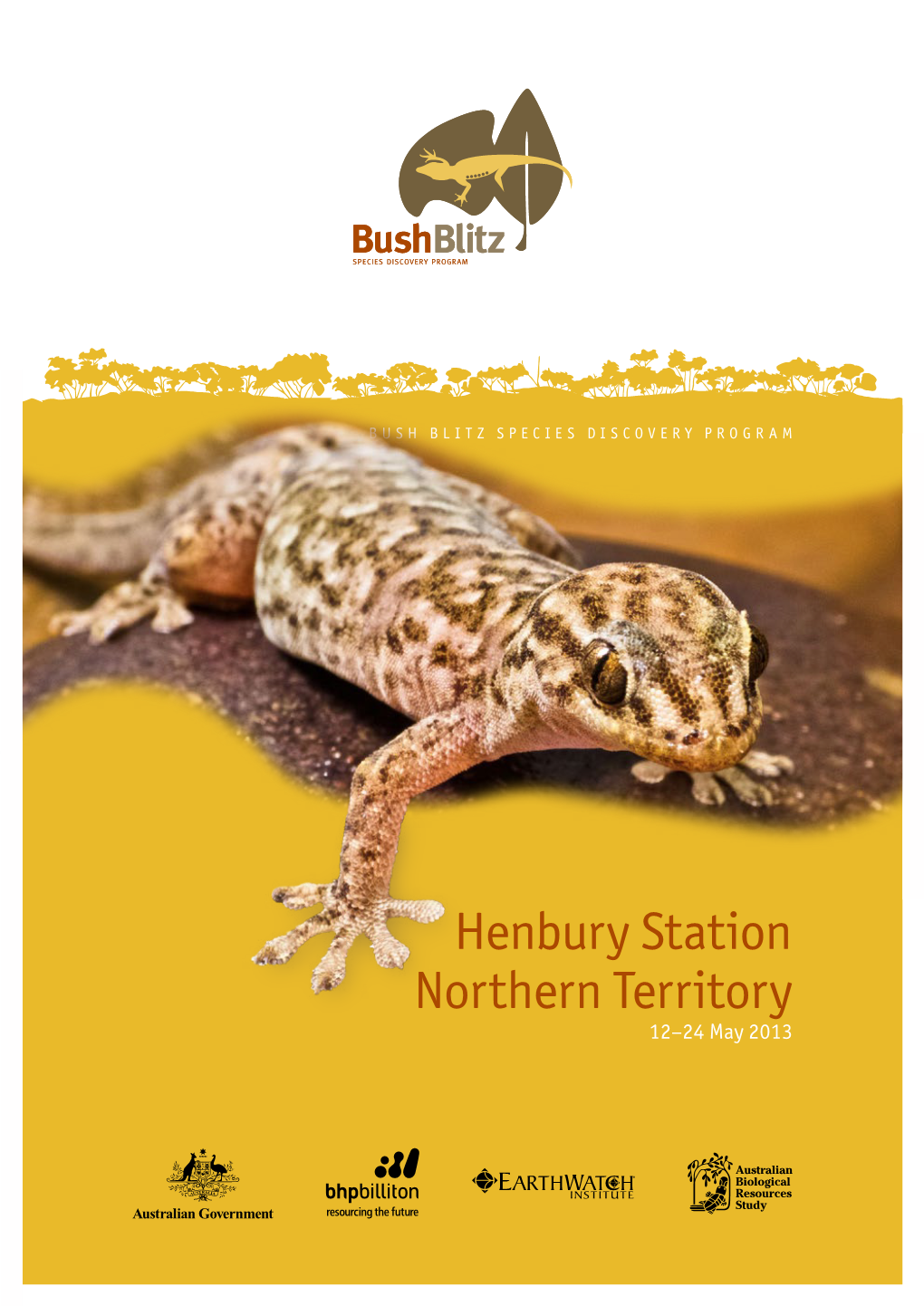 Henbury Station NT 2013, a Bush Blitz Survey Report