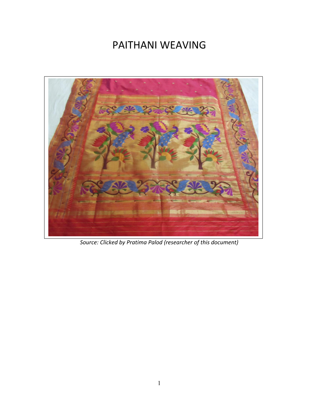 Paithani Weaving