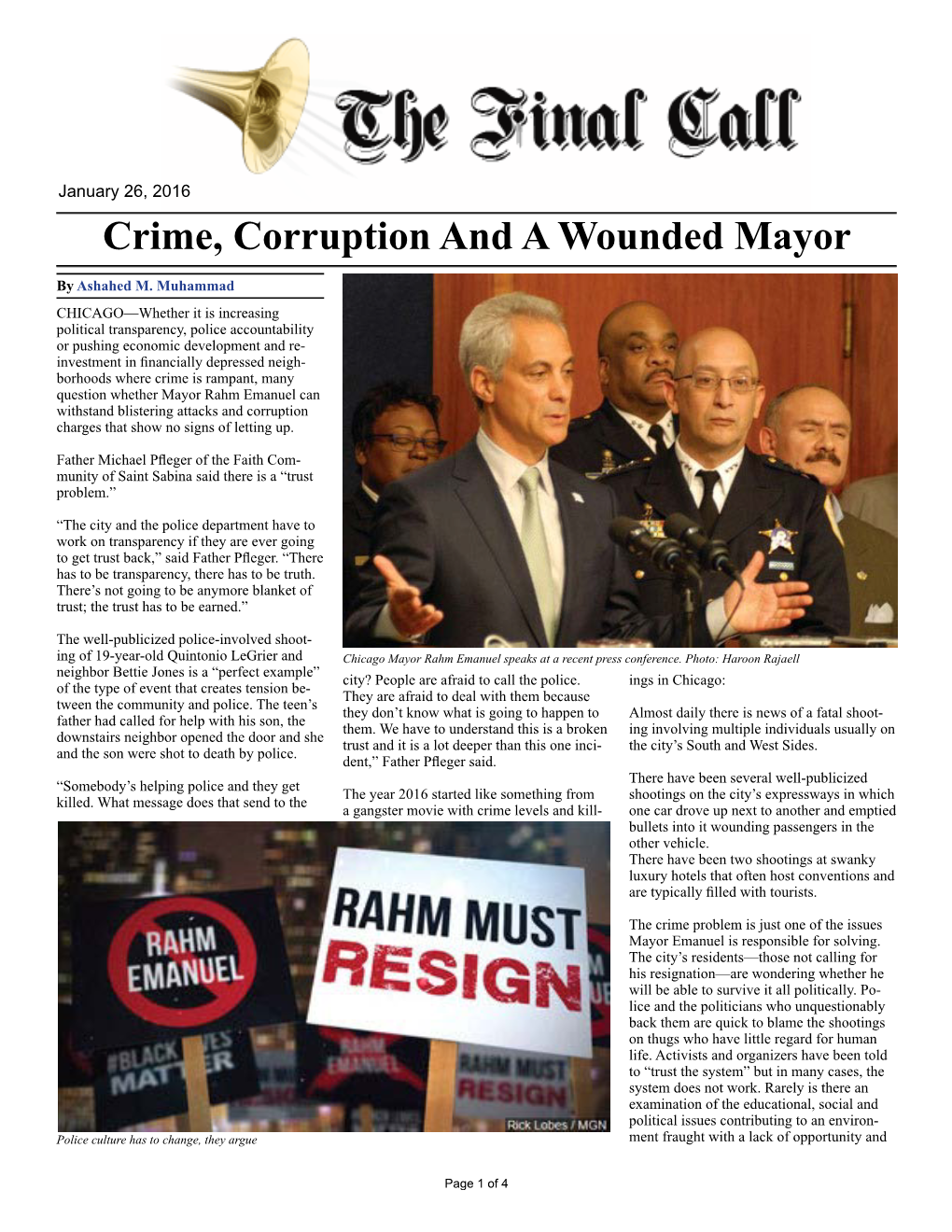 Crime, Corruption and a Wounded Mayor