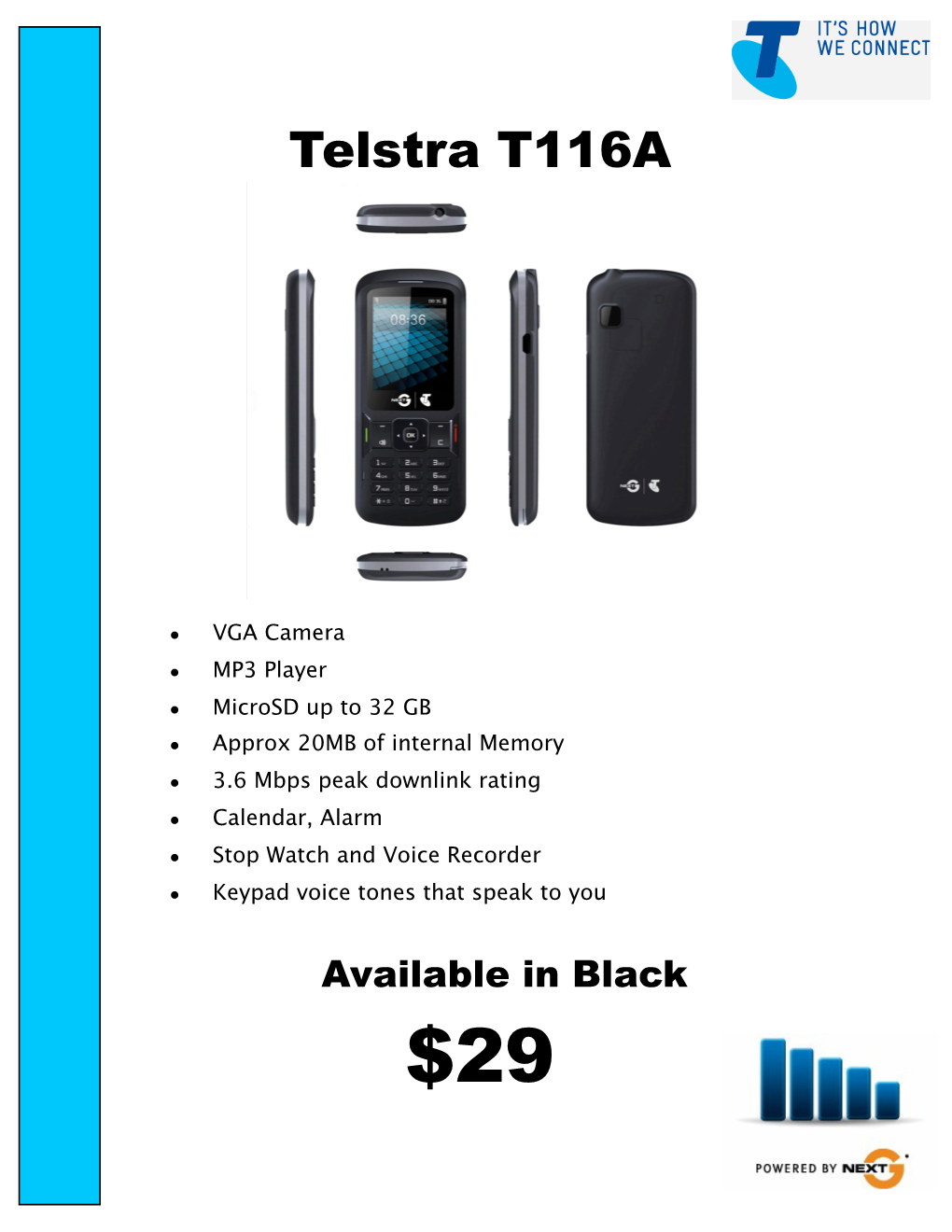 Telstra A5 Specs