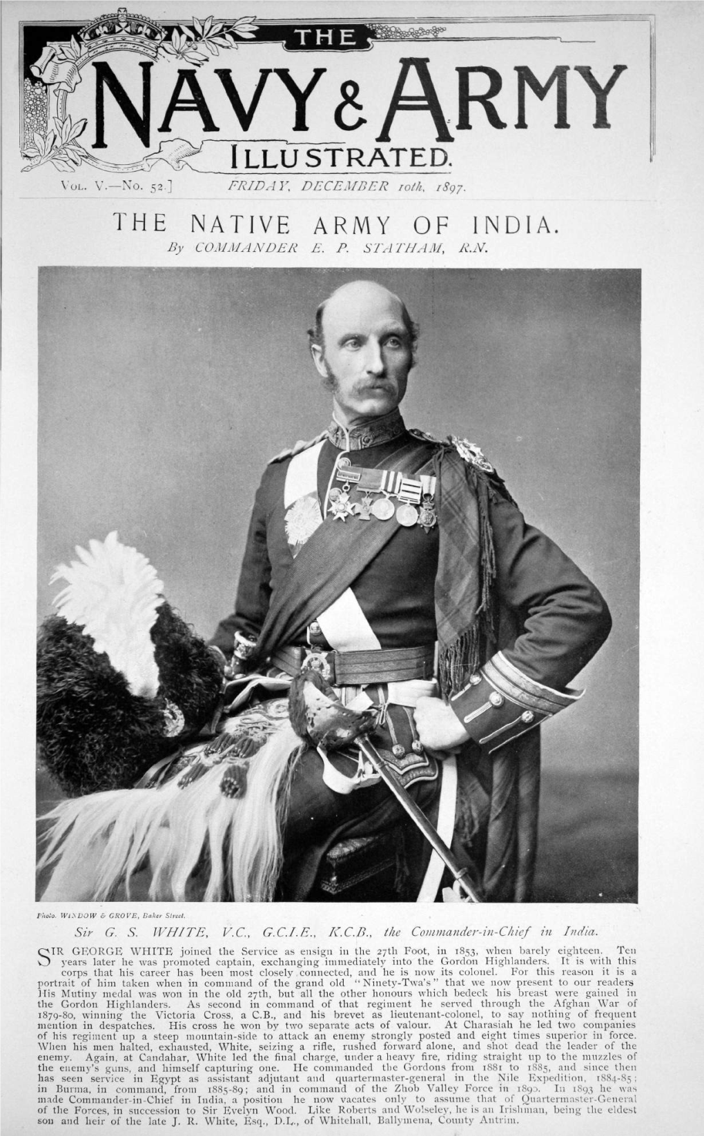 The Native Army of India. Commander E